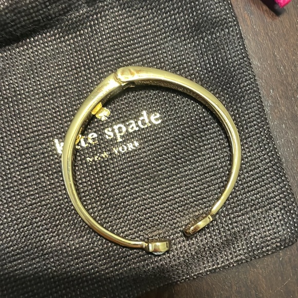 Kate Spade York Spot The Spade Bangle Bracelet with spade and diamond - Picture 10 of 16